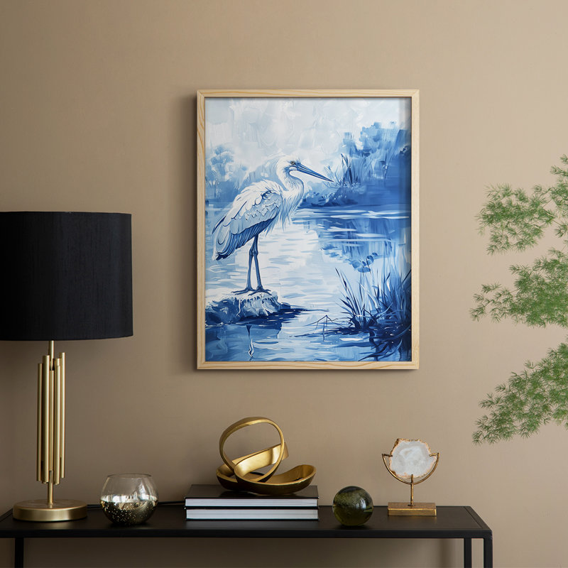 ANIMALS Series XCV III, reproduction d'art encadrée - bois massif, H 15 po x l 12 po