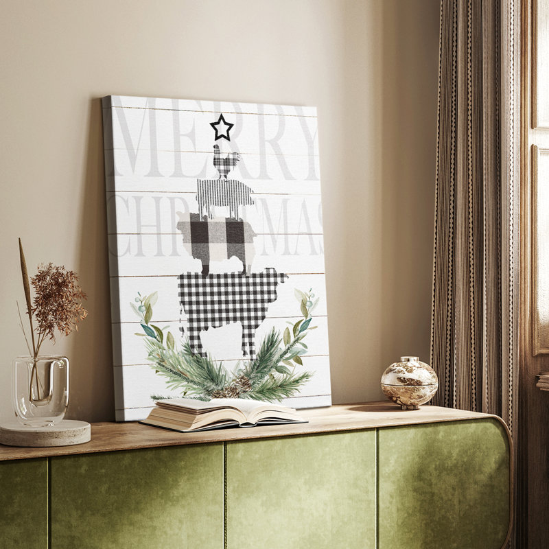 Arbre de Noël campagnard Merry - galerie Cavas sur mesure, H 27 po x l 18 po