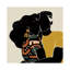 Black Love by Domonique Brown - Print on Canvas-117214384-117214385