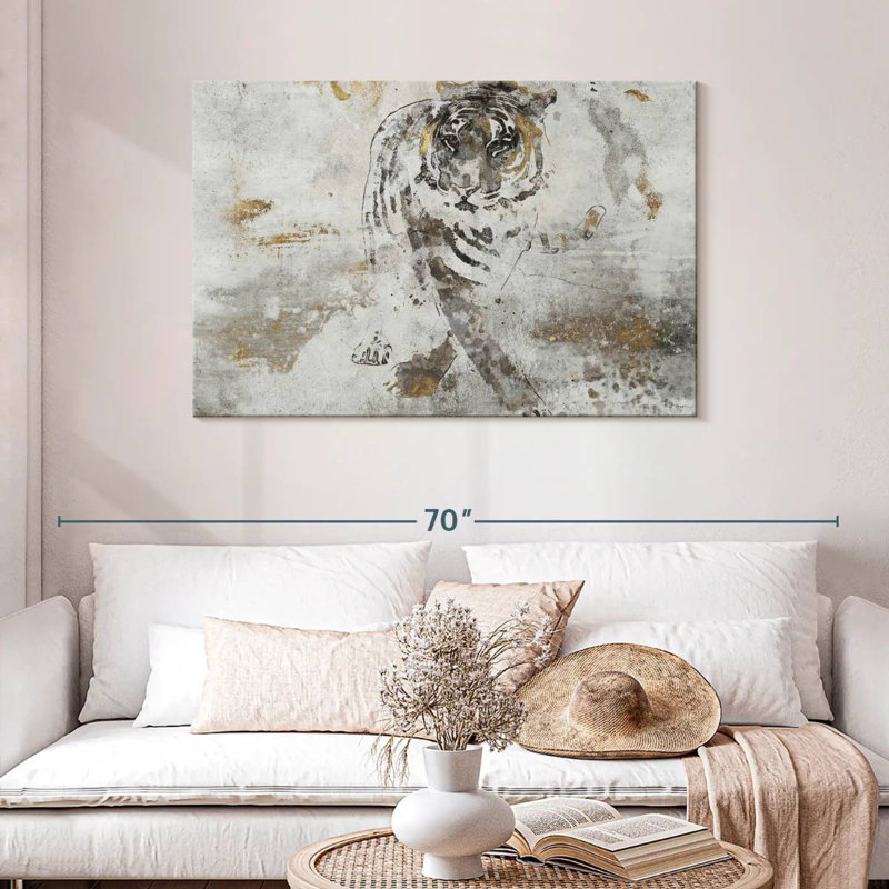 Brampt Tiger's Walk, 30" H x 45" W