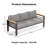 Eby 3-Person Aluminum Sofa Seating Group with Olefin Cushions