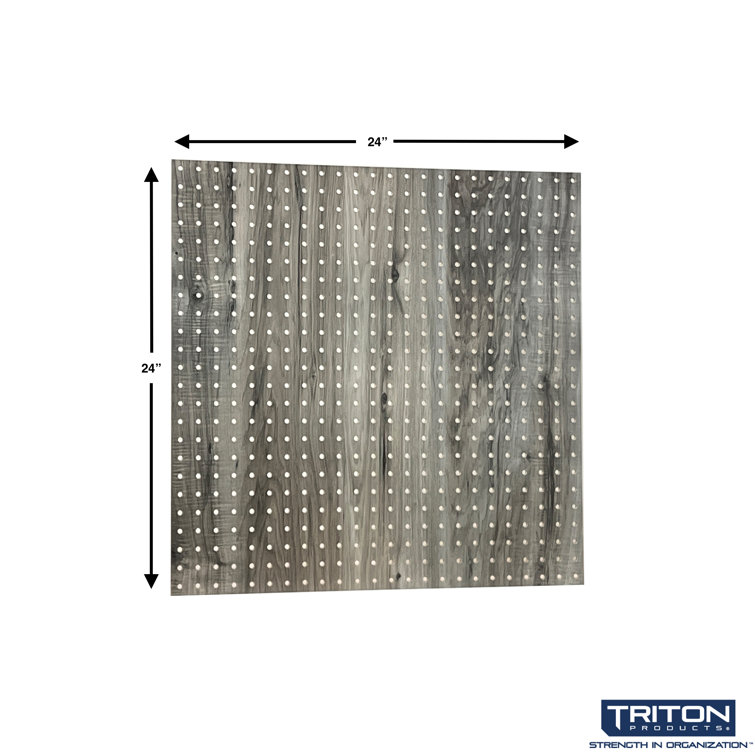 Triton Products 24 in. H x 42 in. W Pegboard 1-Pack White High