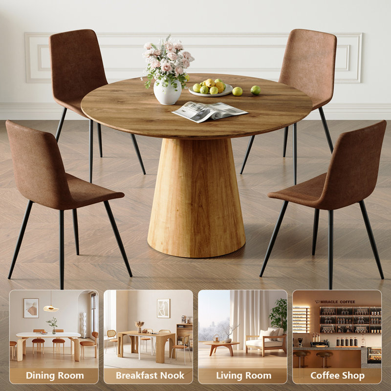 Nerita Circular 45'' L x 45'' W Dining Set, 5