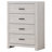 Geary Coastal White Rectangular 4-Drawer Chest-1793845431