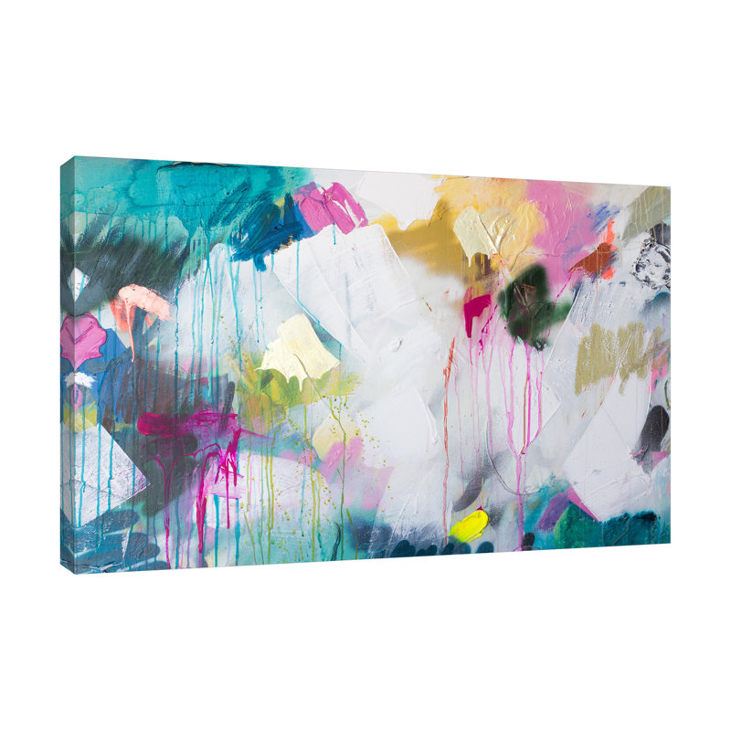 Squiggle Wiggle II by Kent Youngstrom - Wrapped Canvas Painting, 25 cm H x 38 cm W