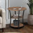 Jalane Tall End Table with 2 USB Ports, 2 Power Outlets, and 3-Tier Storage Shelves-13401339