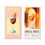 Ensemble de 2 pièces d'art orange orange Aperol Spirz On The Rocks Night Out I-822214941-822214940-822214931