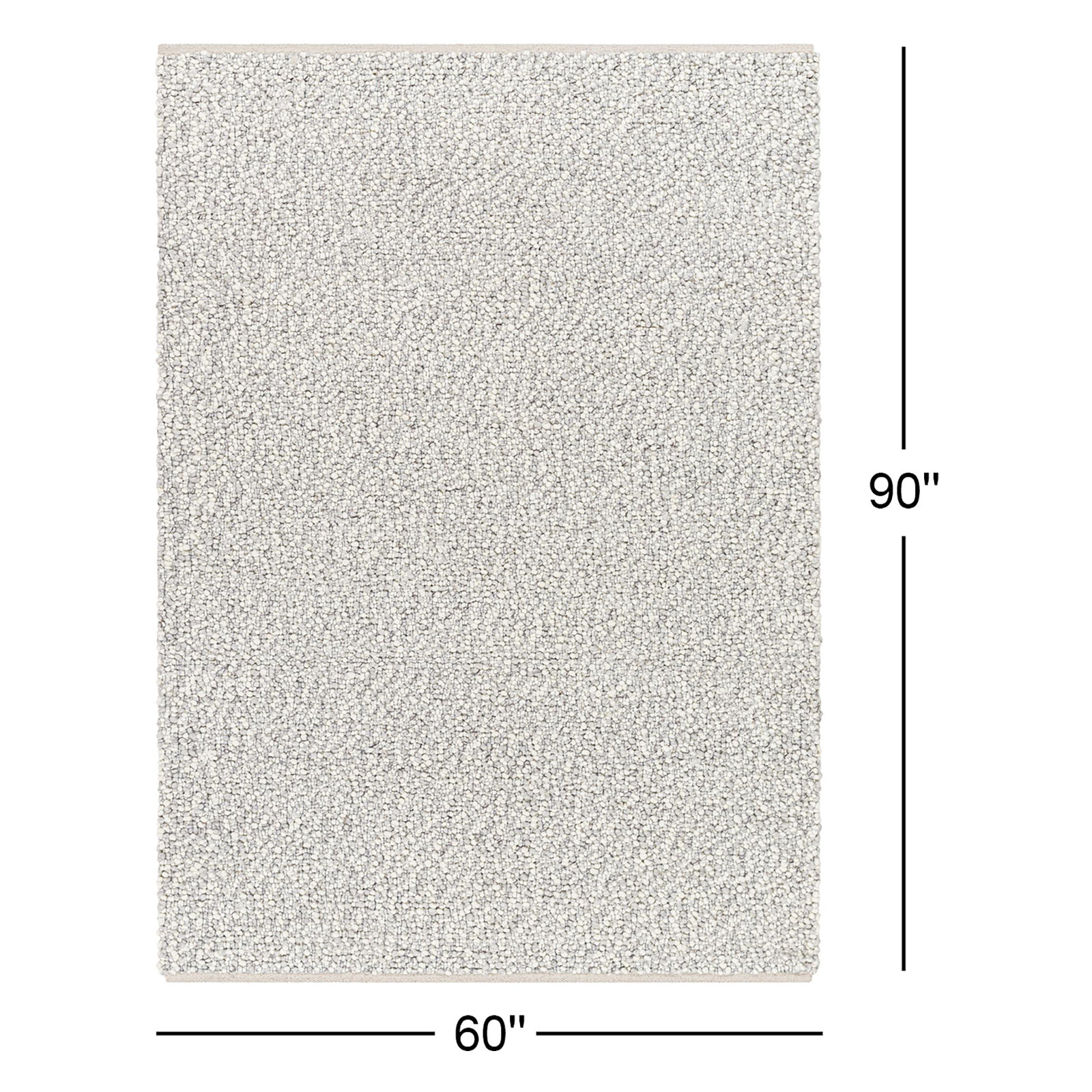 Edine Hand-Woven Jute Rug, Rectangle 5' x 7'6"