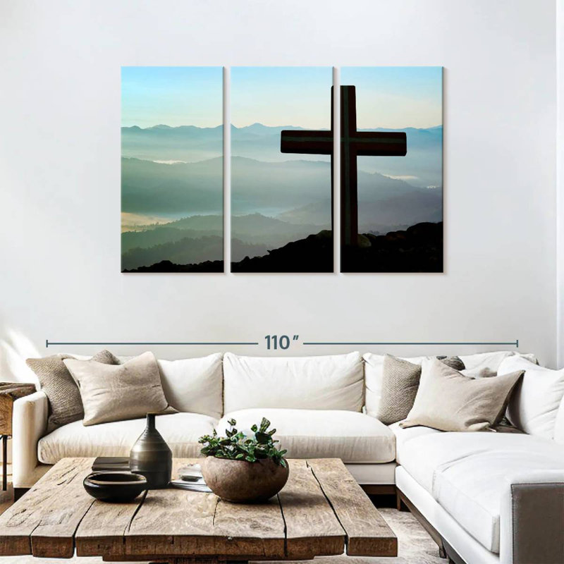 Adella Mountain Cross, 48" H x 74" W