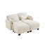 Causeuse à compression Compression beige moderne en chenille pour la maison