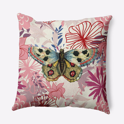 Coussin décoratif floral intérieur / extérieur en polyester