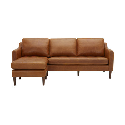 Daylen Genuine Leather Reversible L-Sectional