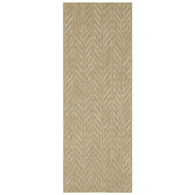Jute/white Area Rug, 7 Ft. 10 In. X 3 In., Earth Collection, Polypropylene, And Stain-, For Indoor Outdoor, /pet- Indoor/outdoor Jute/white, , Stain , Pet &
