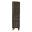 Armoire de coin Cincinatti, porte-gobelets, deux tablettes extérieures, un tiroir, quatre pieds - brun foncé