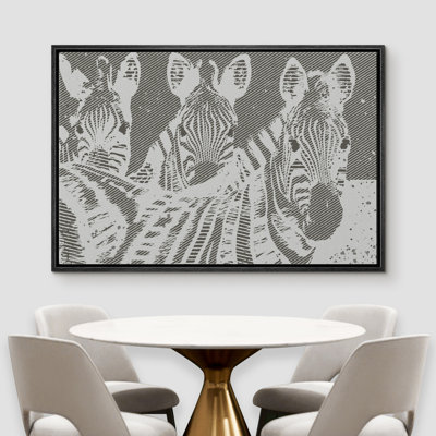 " Zebra In Linear Art "