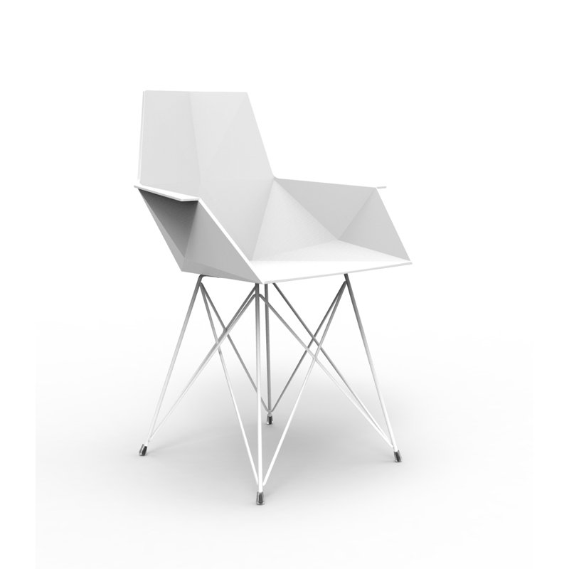 Faz Patio Dining Chair, White