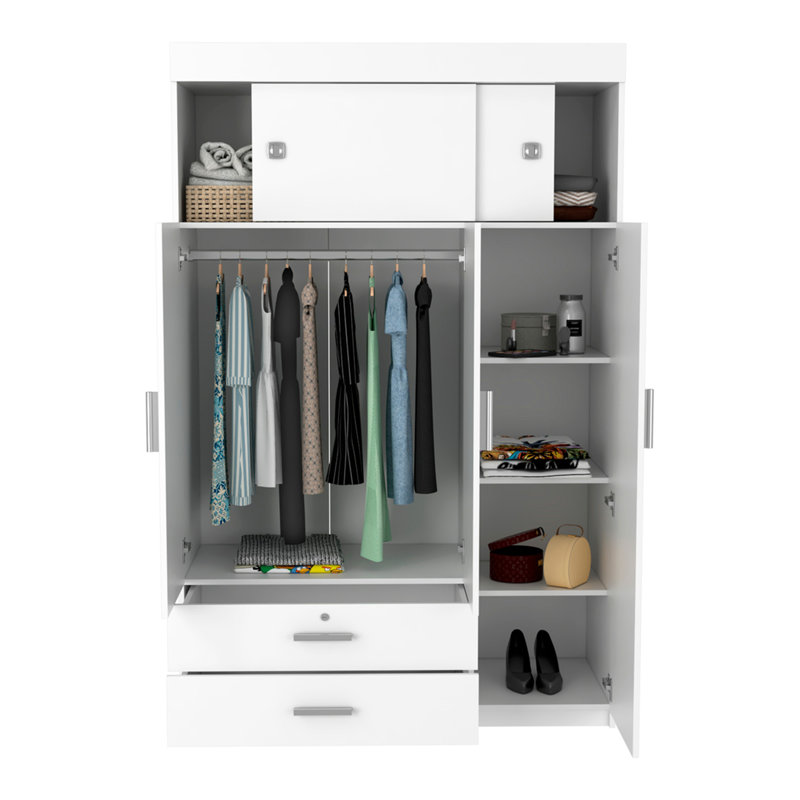 Armoire Chaplin, chambre à coucher, blanc