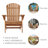 Set of 2 Stackable Adirondack Chairs – All-Weather HDPE Outdoor Patio Chairs with Ergonomic Design, Easy Storage, and Low Maintenance (Set of 2)