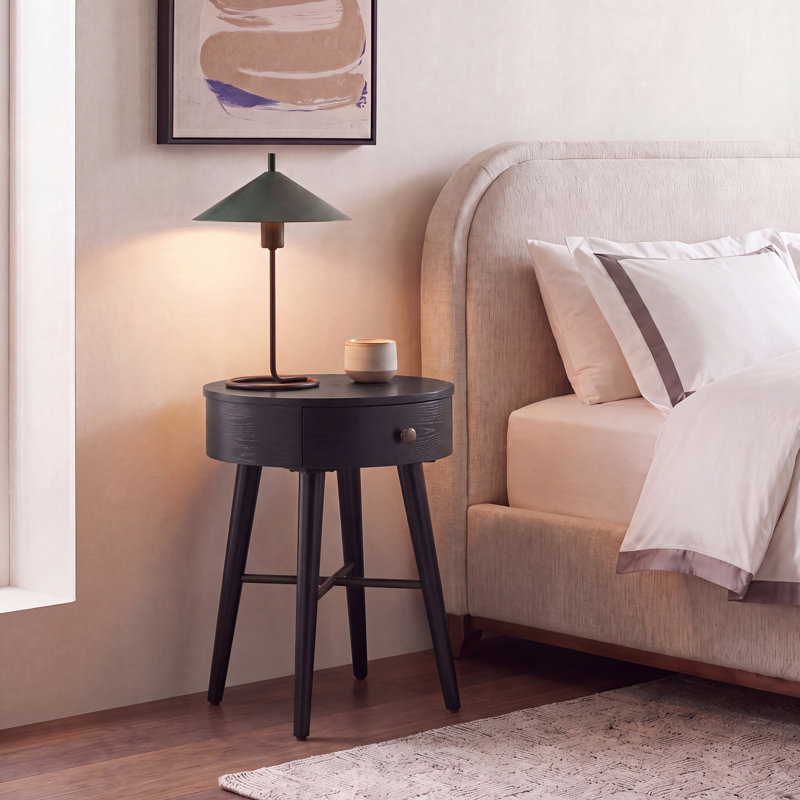 Table de chevet Kazier, Noir