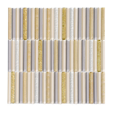 11.8" X 11.8" Glass Mosaic Tile
