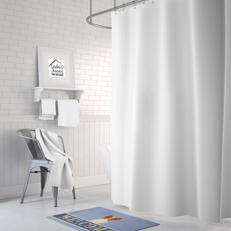 Tapis pour salle de bain Papillon, Rouge / blanc