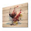 Grape Elegantburgundy Wine I - impression de vin sur bois-1063483122