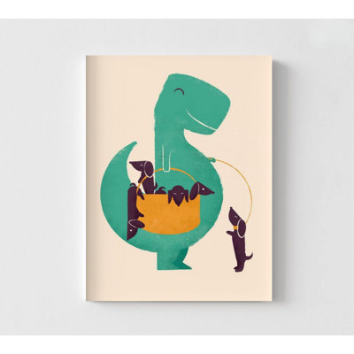 Reproduction d'affiche de dinosaure, reproduction de chien encadré, reproduction d'illustration mignonne, reproduction d'affiche animal, adorable art de chien, art mural encadré