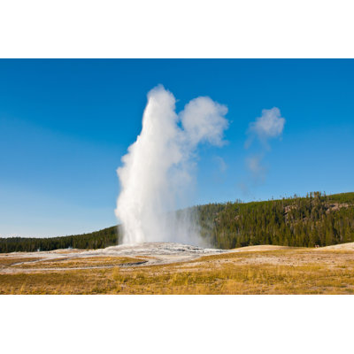 Old Faithful Geyser Eruption par - Photographie de toile tendue