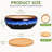 8" Round Ceramic Succulent Planter with Bamboo Tray