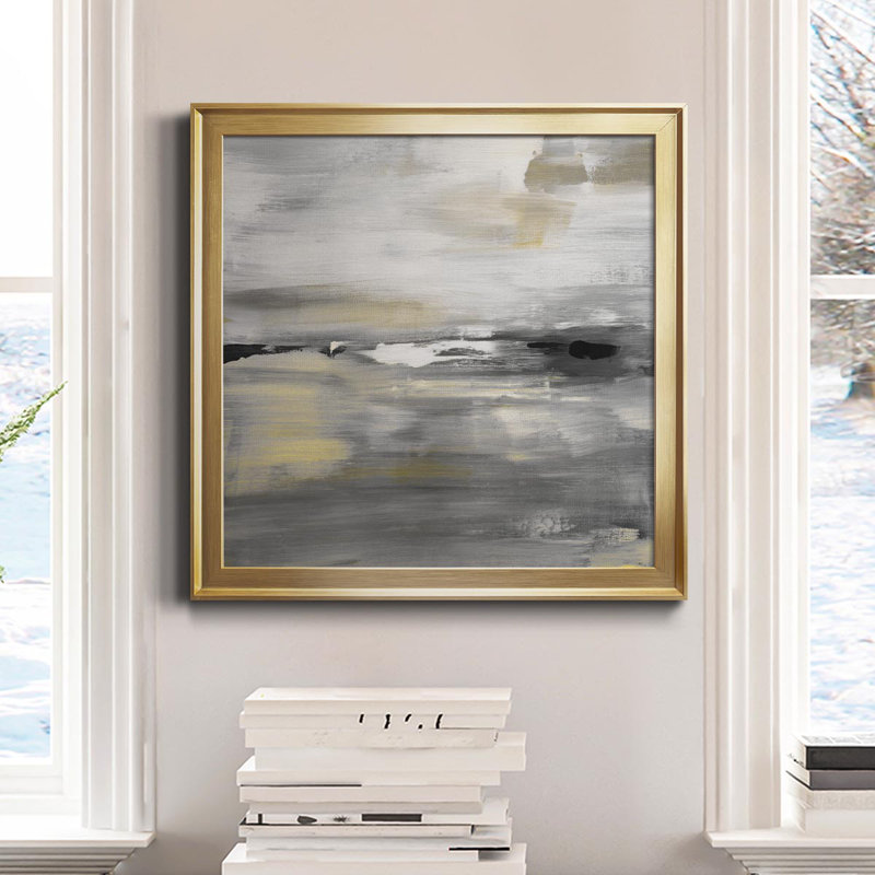 Morning Mirage - Reproduction d'art sur toile encadrée, Or, H 34,5 po x l 34,5 po x P 1,5 po