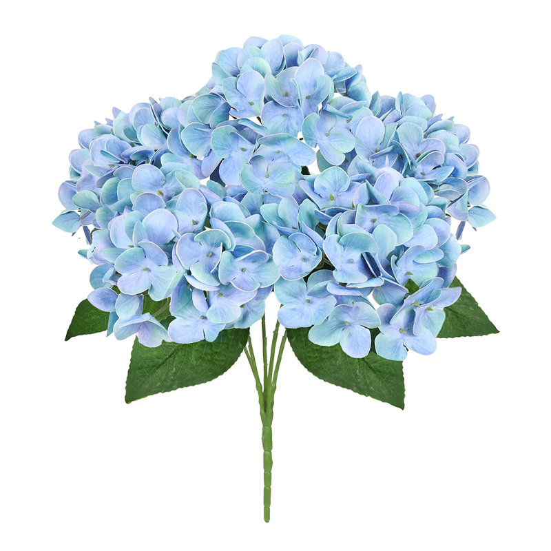 Buisson d'hortensias Real Touch, Bleu, pervenche