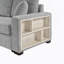 Canapé modulaire 3 places 111,8 po avec accoudoirs de rangement et console centrale pour le salon-662792609