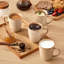 Ensemble de 4 grandes tasses à glaçons deux tons, 12 oz, grès artisanal, parfait pour le café ou le thé-124946163-124946165