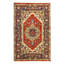 Popkea Oriental Area Rug in Rust