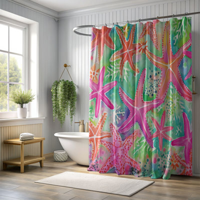 Tropical Animal Art - 1 Piece Standard Shower Curtain
