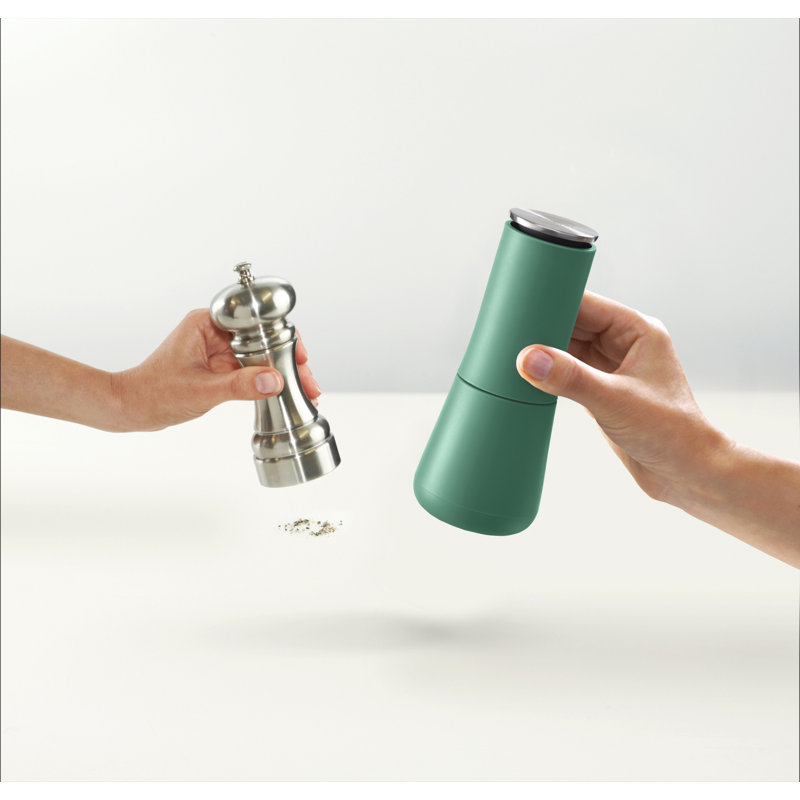 Milltop Non-Spill Salt and Pepper Mills, Sage