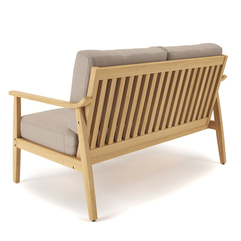 Evie 53.54'' Wide Loveseat with Cushions