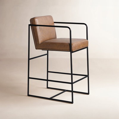 Sidney Genuine Leather Bar & Counter Stool