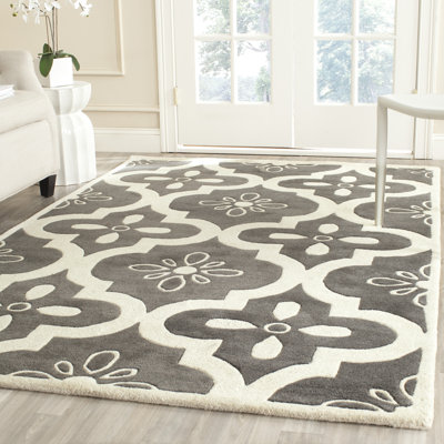 Temecula Floral Wool Hand Woven Indoor / Outdoor Area Rug