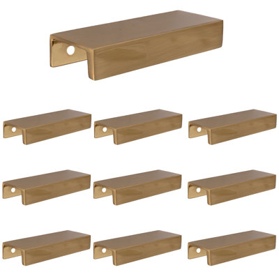 Martin 3" Center to Center Satin Brass Edge Drawer Pull Multipack