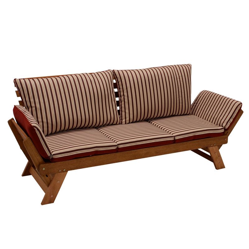 Curtice 165cm Wide Patio Sofa with Cushions