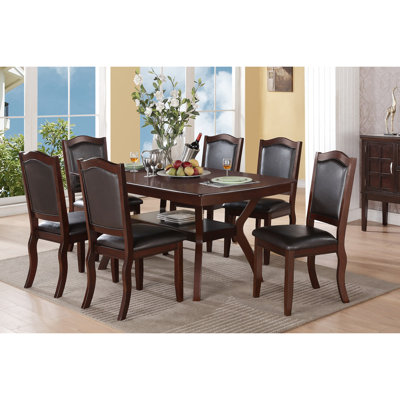 Table de salle à manger formelle avec chaises en X et chaises d'appoint en X
