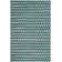 Annia Geometric Handmade Flatweave Cotton Turquoise/Blue/Black Area Rug