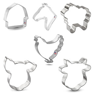 CookieCutter.com 6 -Piece Non-Stick Cookie Cutter