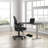 Skyscraper Electric Height Adjustable Standing Desk, Dual Motor and Digital Control with Memory, 48x30, Charcoal Strand Top with Brushed Silver Frame-765077063-699237053