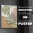 Mid Century Palm I -Canvas Print Only - NOT FRAMED