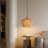 1-Light Pendant Light Single Hemp Rope