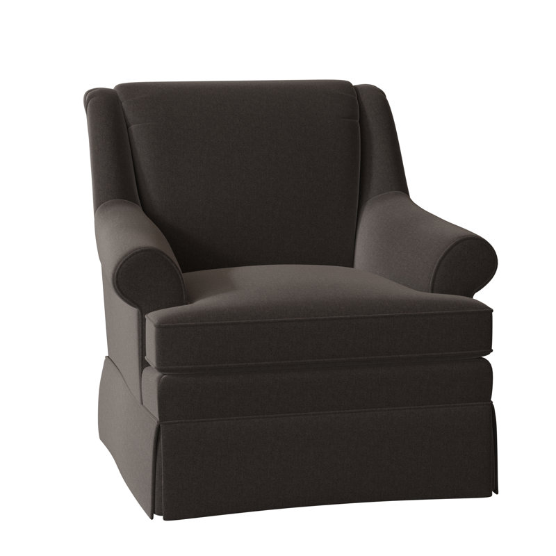 Fauteuil Eliana, Oui, Beau sergé noir performance 45