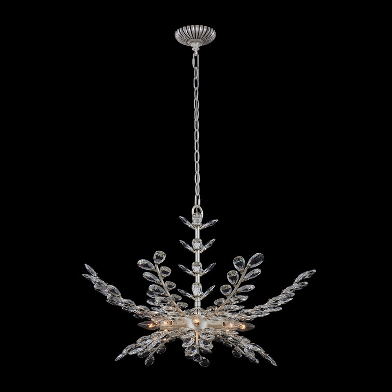 Lustre étain / clair Alloro 8 LT Allegri, Argent argent, Clair