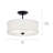 Hopedale Fabric Semi Flush Mount-199718065